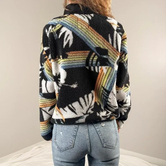 Rip Curl Retro Fleece Zip Jacket – Size Small - Picture 3 of 4